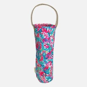 Lilly Pulitzer Wine Bag, Surf Blue Flim Flam, Hostess Gift